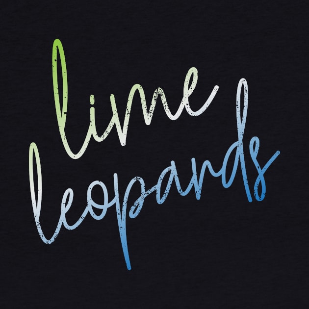 CURSIVE lime leopards by bluegrasscheercats